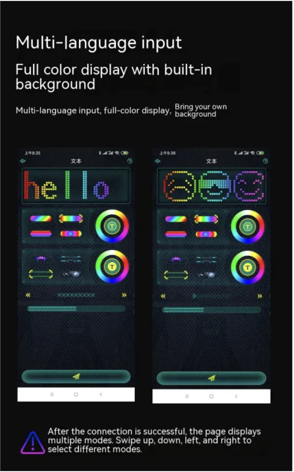 LED Face-Changing Halloween Mask – Full-Color Luminous Party Mask for Festivals & Events